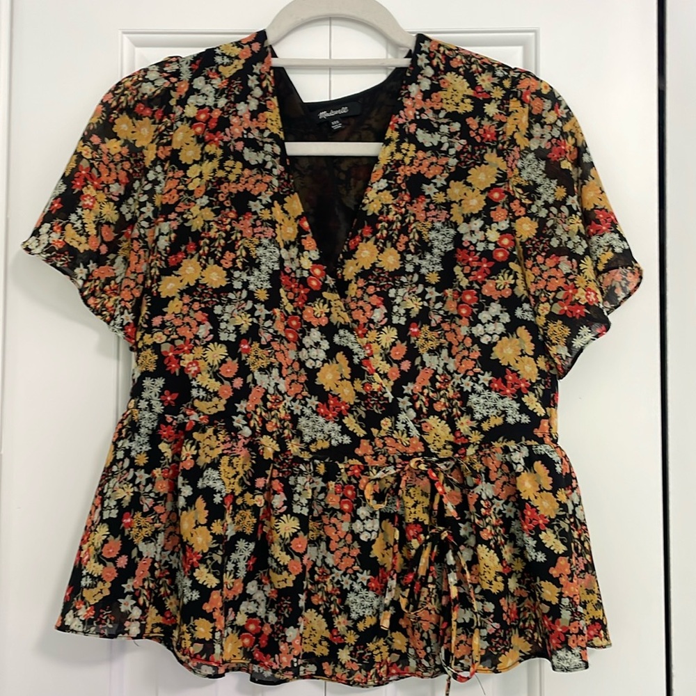 Madewell wrap blouse